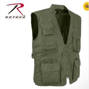 Rothco Plainclothes Concealed Carry Vest Tactical CCW Cargo Olive Drab size S